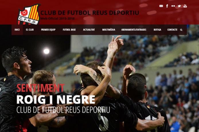 Disseny web CF Reus Deportiu